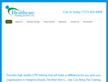 Tablet Screenshot of healthcaretrainingsolutionsinc.com